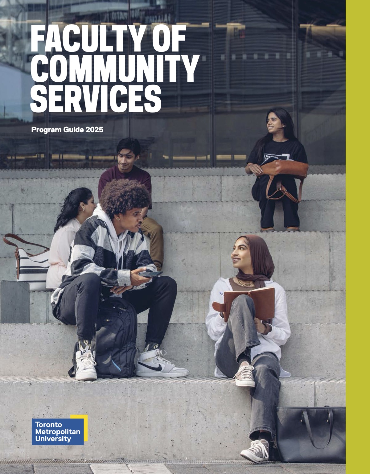 Faculty of Community Services TMU 2025 program guide viewbook