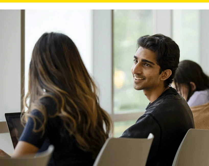 two students sitting together